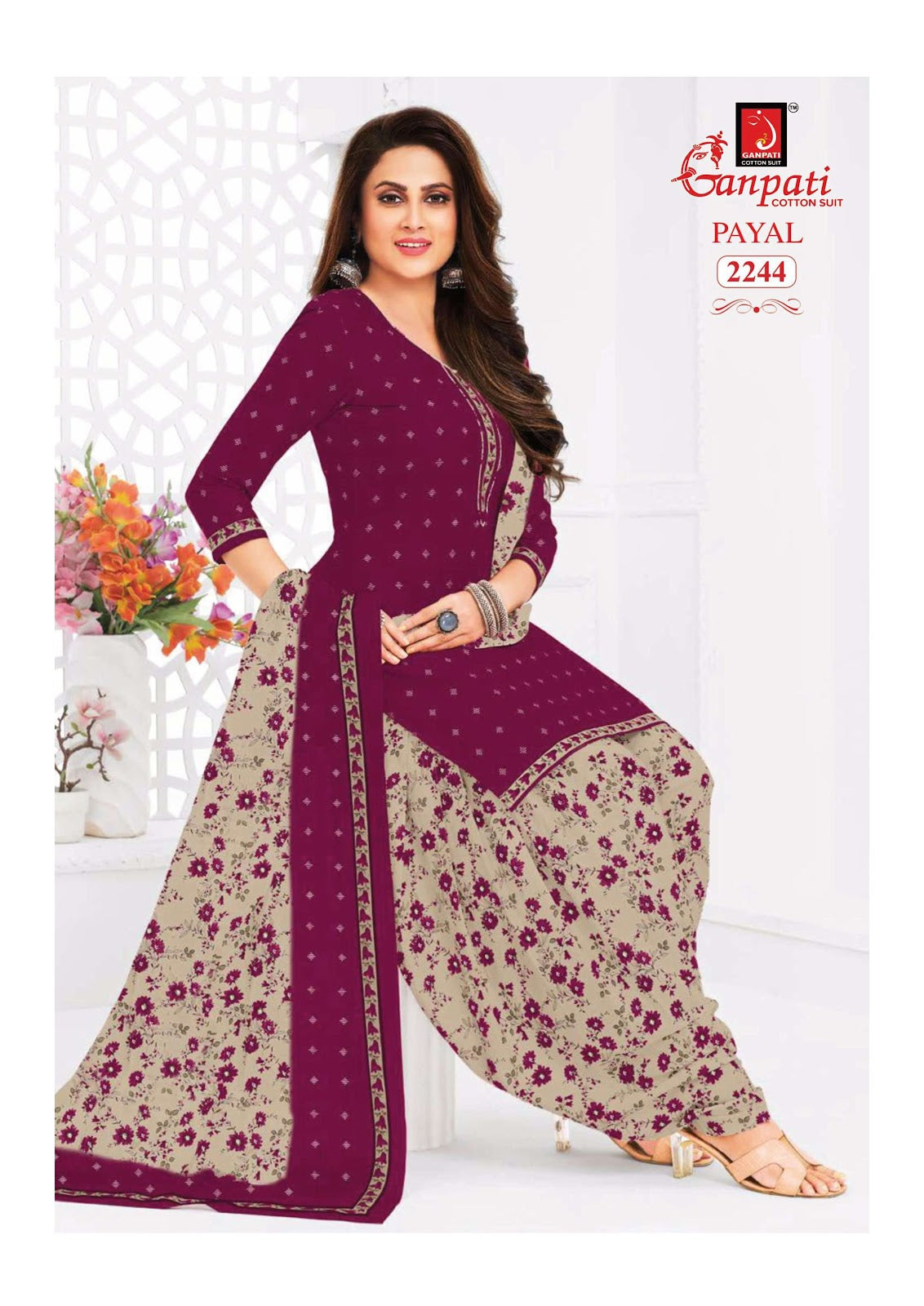 Payal Vol 8 Ganpati Readymade Cotton Patiyala Suits Wholesale