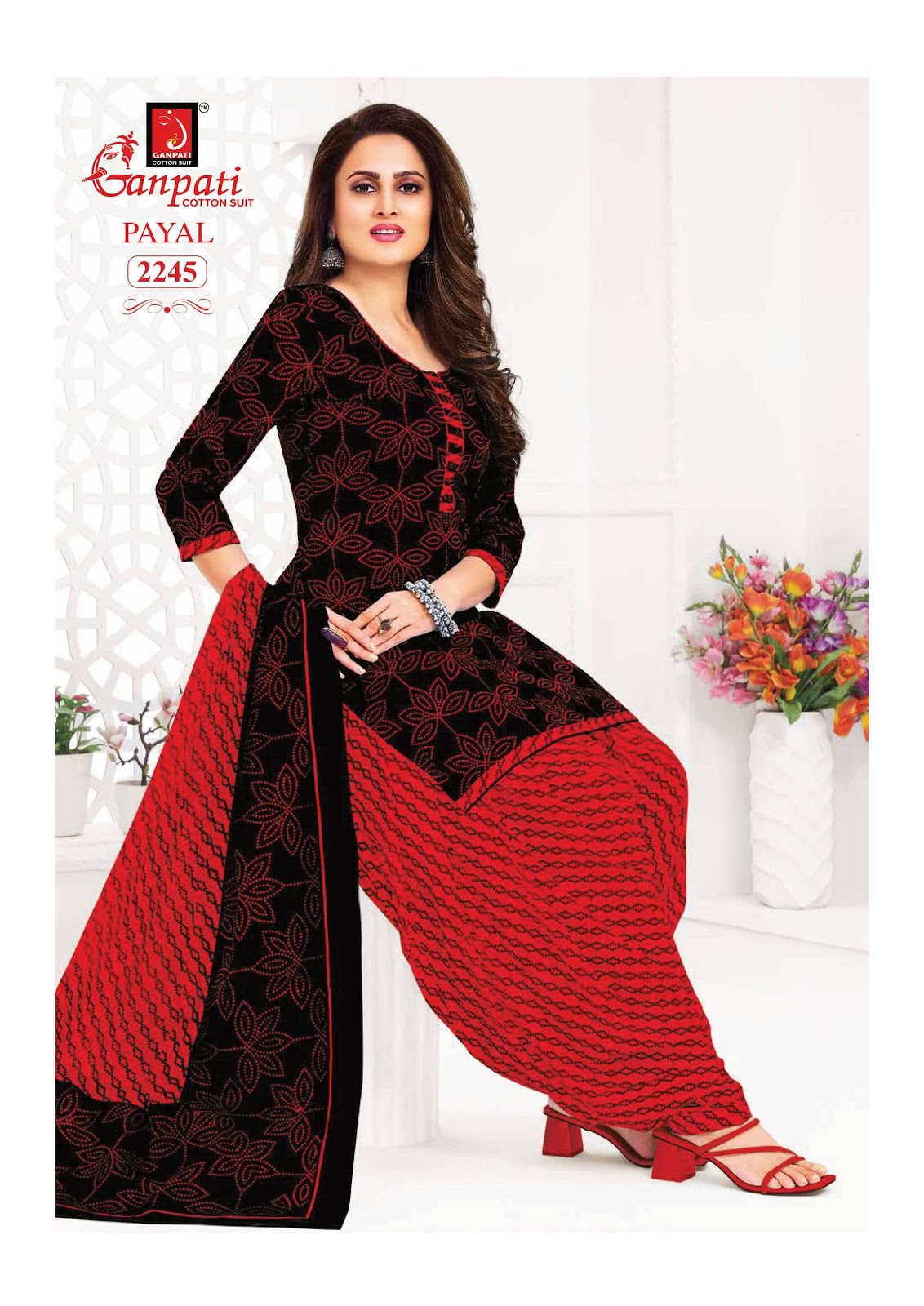 Payal Vol 8 Ganpati Readymade Cotton Patiyala Suits Wholesale