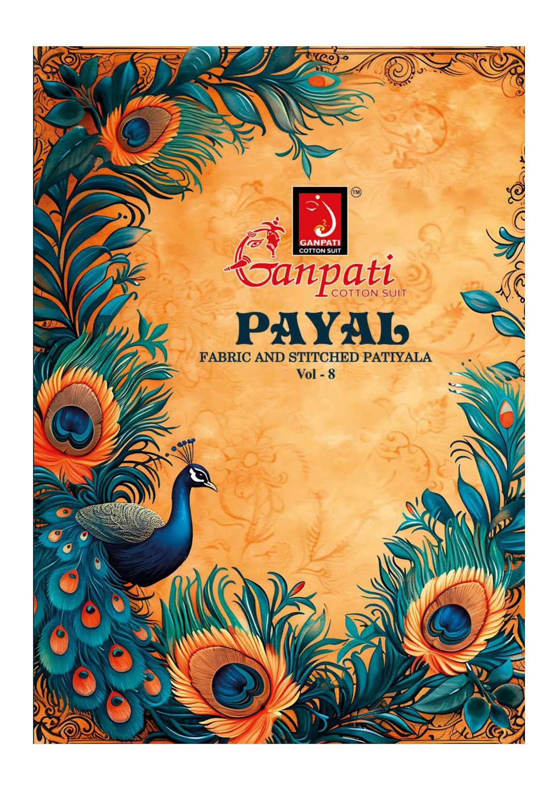 Payal Vol 8 Ganpati Readymade Cotton Patiyala Suits Wholesale