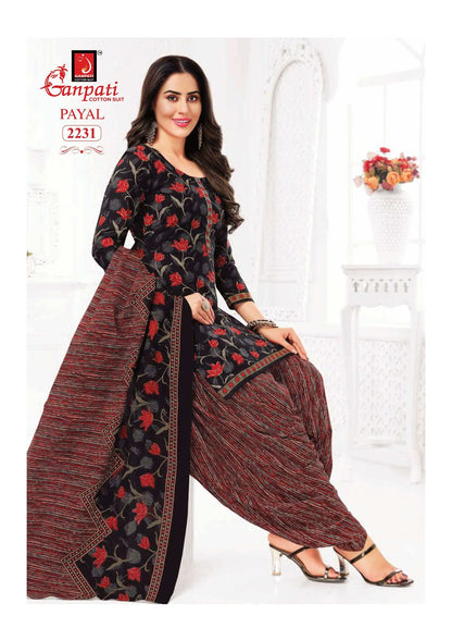 Payal Vol 8 Ganpati Readymade Cotton Patiyala Suits Wholesale