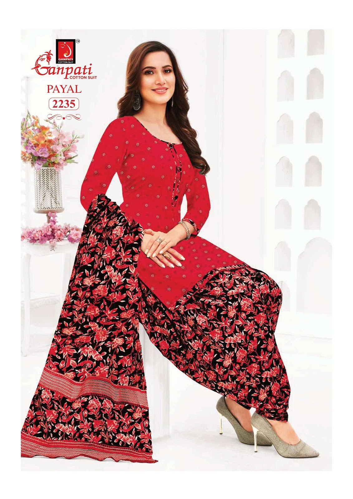 Payal Vol 8 Ganpati Readymade Cotton Patiyala Suits Wholesale