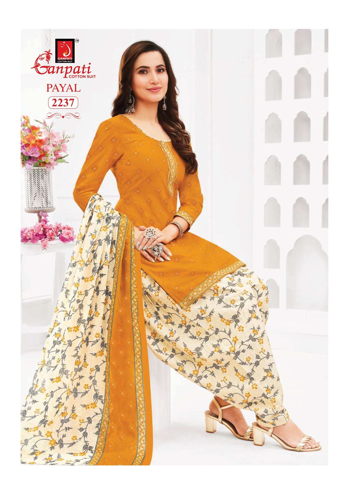 Payal Vol 8 Ganpati Readymade Cotton Patiyala Suits Wholesale