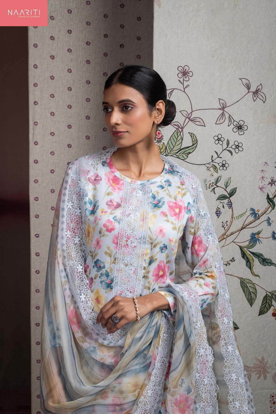 Peachy Naariti Cotton Pant Style Suits Manufacturer India