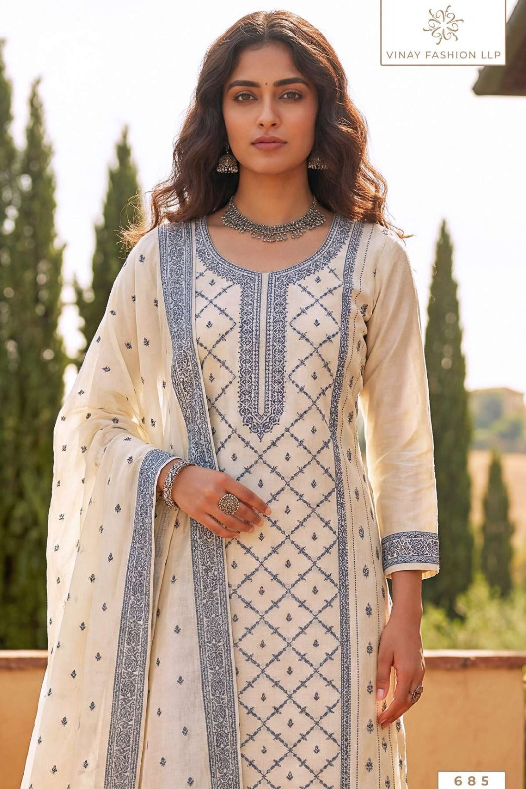 Pearl Cotton Kuleesh Vinay Fashion Llp Pant Style Suits Exporter