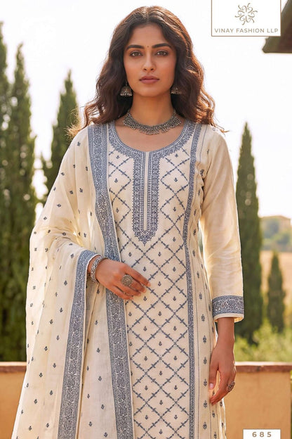 Pearl Cotton Kuleesh Vinay Fashion Llp Pant Style Suits Exporter