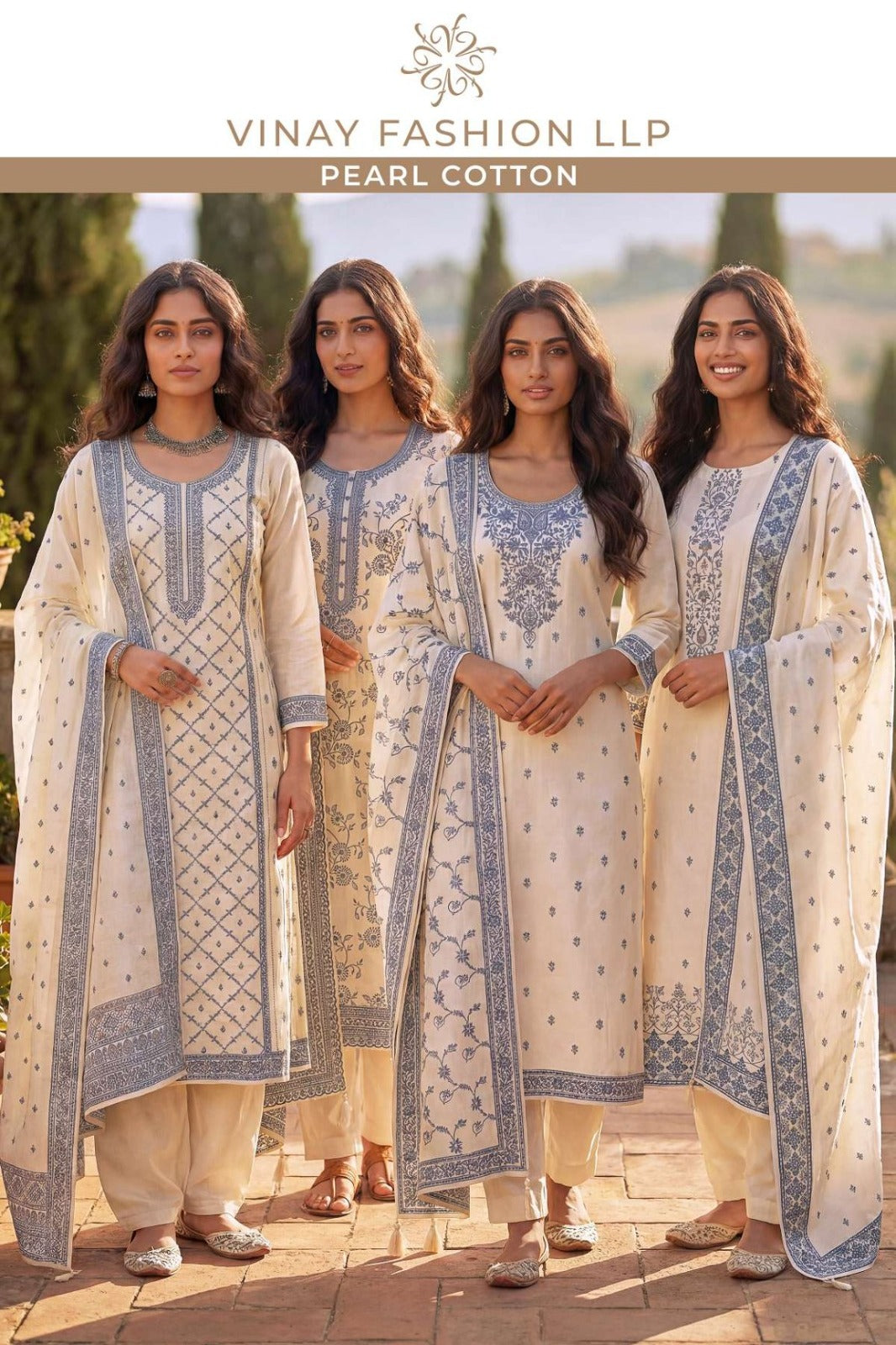 Pearl Cotton Kuleesh Vinay Fashion Llp Pant Style Suits Exporter