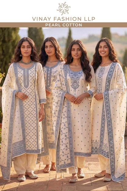 Pearl Cotton Kuleesh Vinay Fashion Llp Pant Style Suits Exporter