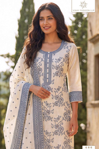 Pearl Cotton Kuleesh Vinay Fashion Llp Pant Style Suits Exporter