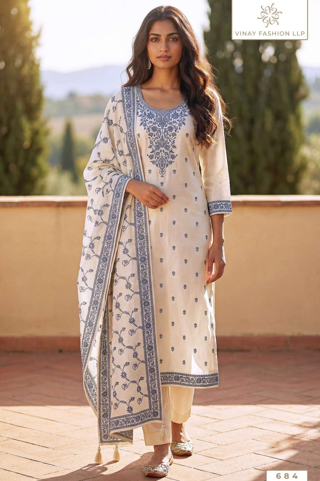Pearl Cotton Kuleesh Vinay Fashion Llp Pant Style Suits Exporter