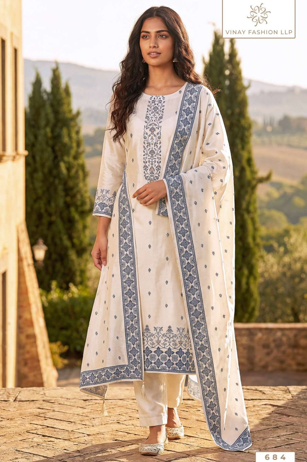 Pearl Cotton Kuleesh Vinay Fashion Llp Pant Style Suits Exporter