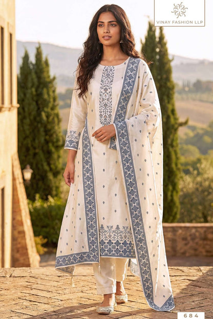 Pearl Cotton Kuleesh Vinay Fashion Llp Pant Style Suits Exporter