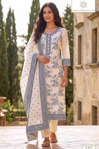 Pearl Cotton Kuleesh Vinay Fashion Llp Pant Style Suits Exporter