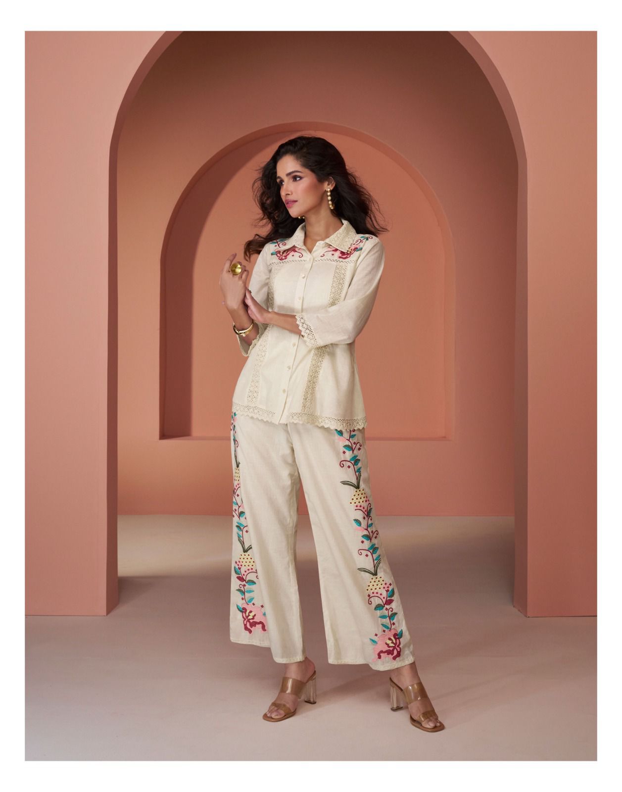 Pearl Sayuri Silk Co Ord Set Wholesaler