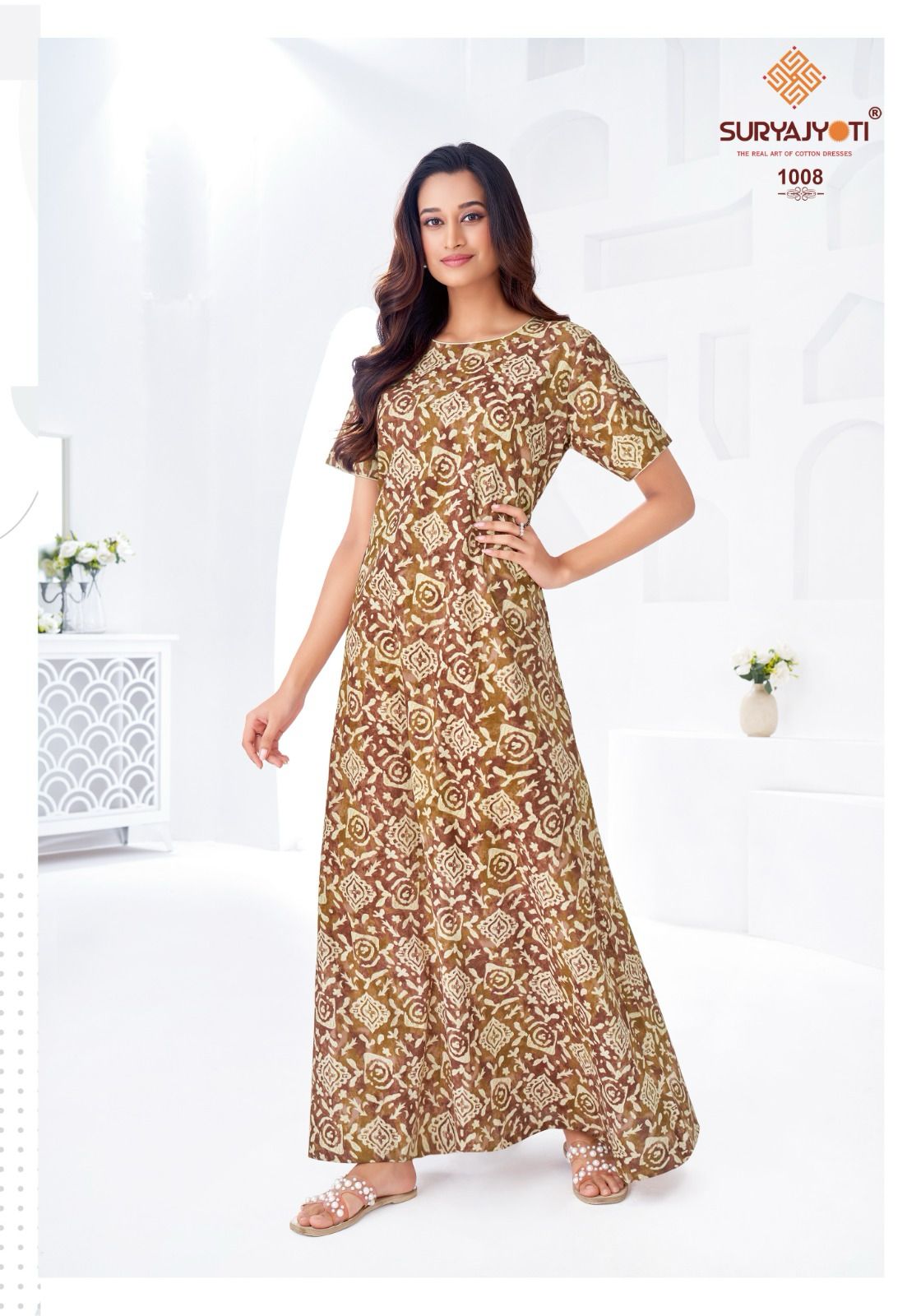 Pearl Vol 1 Suryajyoti Pure Cotton Night Gowns Manufacturer India