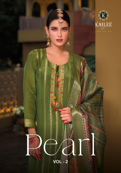 Pearl Vol 2 Kailee Fashion Viscose Simmer Readymade Pant Style Suits Supplier Ahmedabad