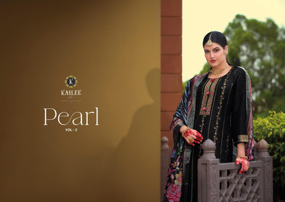 Pearl Vol 2 Kailee Fashion Viscose Simmer Readymade Pant Style Suits Supplier Ahmedabad
