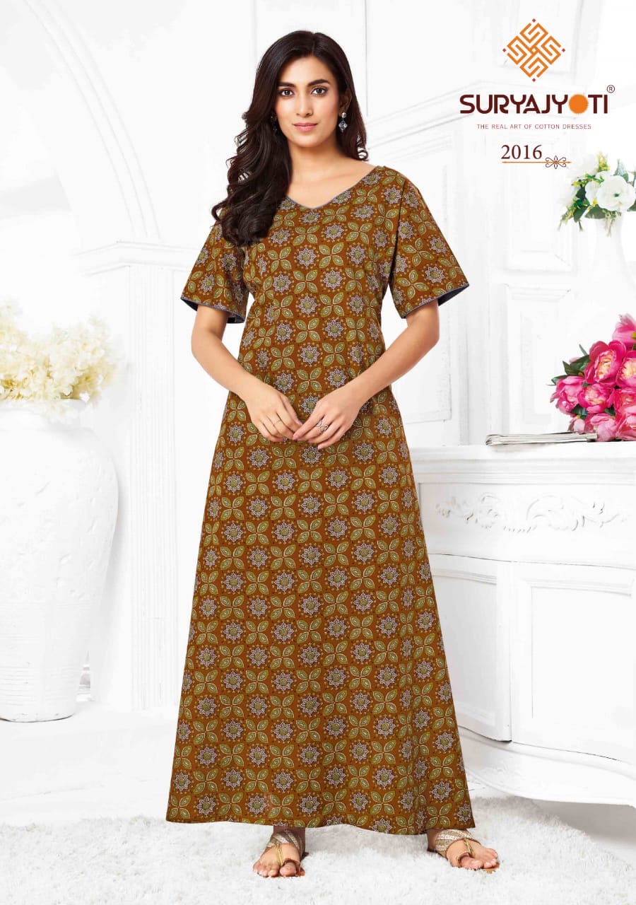 Pearl Vol 2 Suryajyoti Cotton Night Gowns Manufacturer Ahmedabad