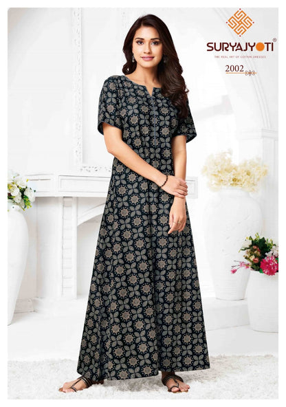Pearl Vol 2 Suryajyoti Cotton Night Gowns Manufacturer Ahmedabad