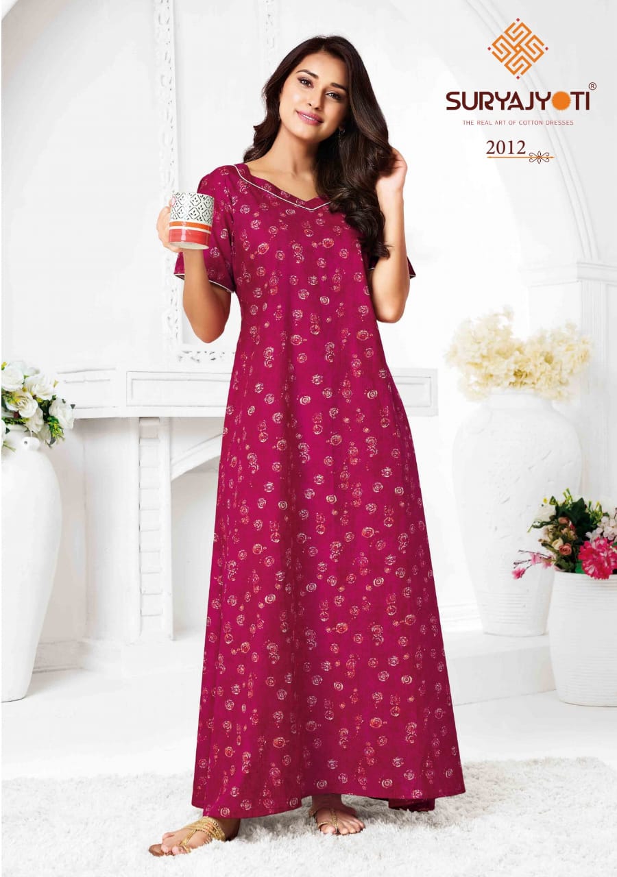 Pearl Vol 2 Suryajyoti Cotton Night Gowns Manufacturer Ahmedabad