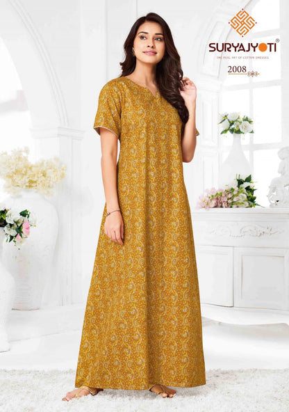 Pearl Vol 2 Suryajyoti Cotton Night Gowns Manufacturer Ahmedabad