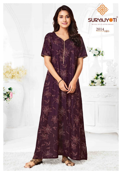 Pearl Vol 2 Suryajyoti Cotton Night Gowns Manufacturer Ahmedabad