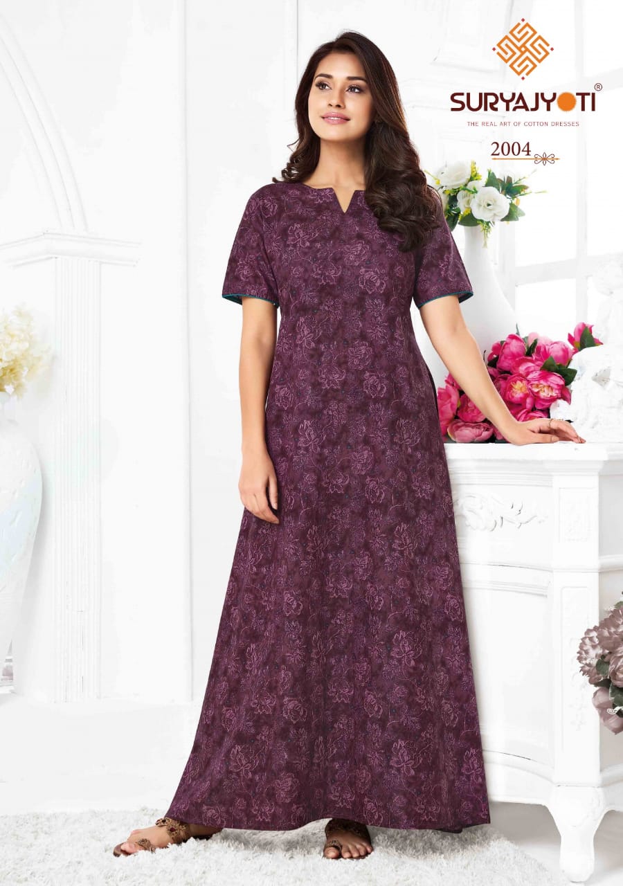 Pearl Vol 2 Suryajyoti Cotton Night Gowns Manufacturer Ahmedabad