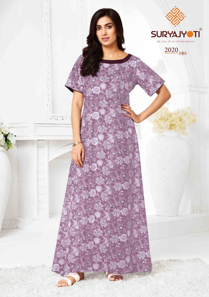 Pearl Vol 2 Suryajyoti Cotton Night Gowns Manufacturer Ahmedabad