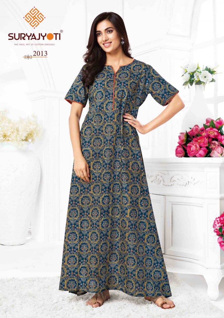 Pearl Vol 2 Suryajyoti Cotton Night Gowns Manufacturer Ahmedabad