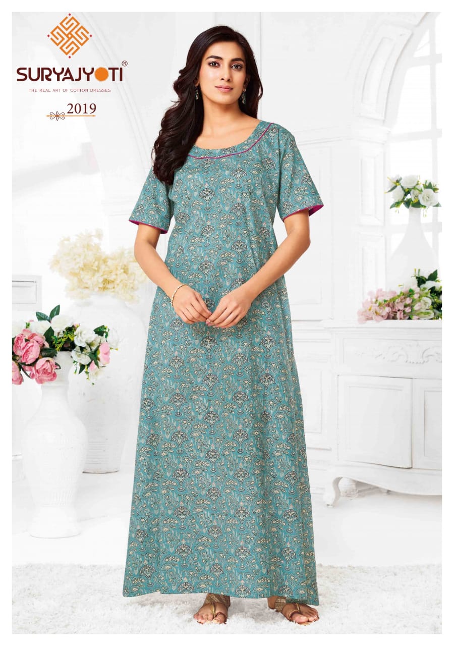 Pearl Vol 2 Suryajyoti Cotton Night Gowns Manufacturer Ahmedabad