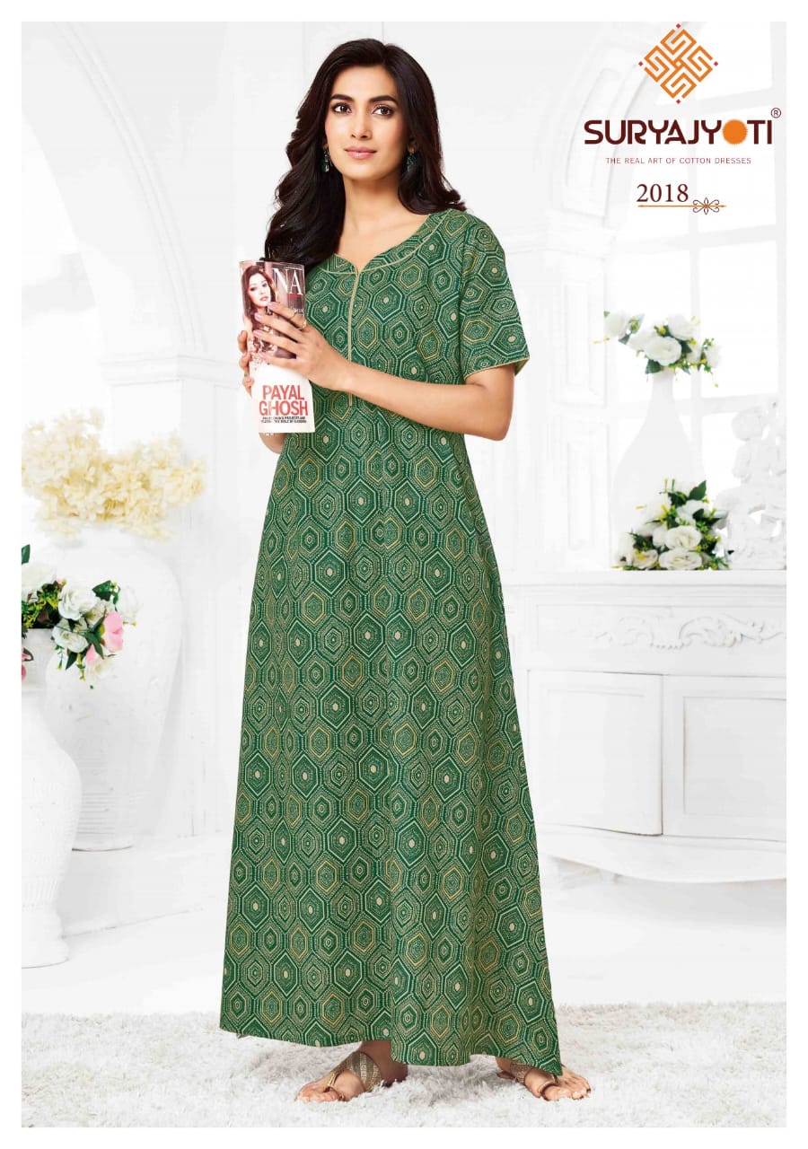 Pearl Vol 2 Suryajyoti Cotton Night Gowns Manufacturer Ahmedabad