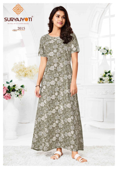 Pearl Vol 2 Suryajyoti Cotton Night Gowns Manufacturer Ahmedabad