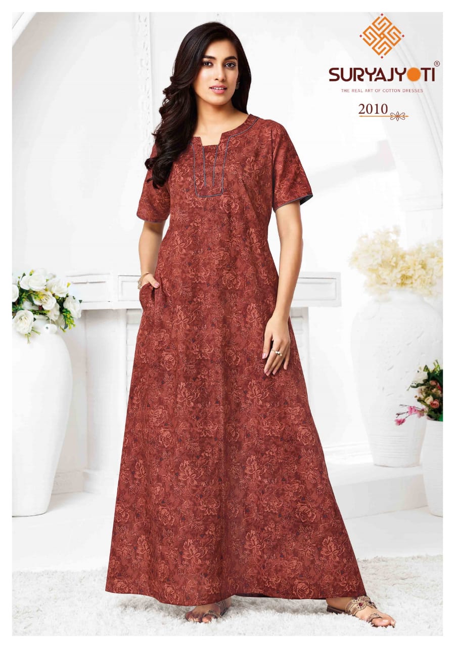Pearl Vol 2 Suryajyoti Cotton Night Gowns Manufacturer Ahmedabad