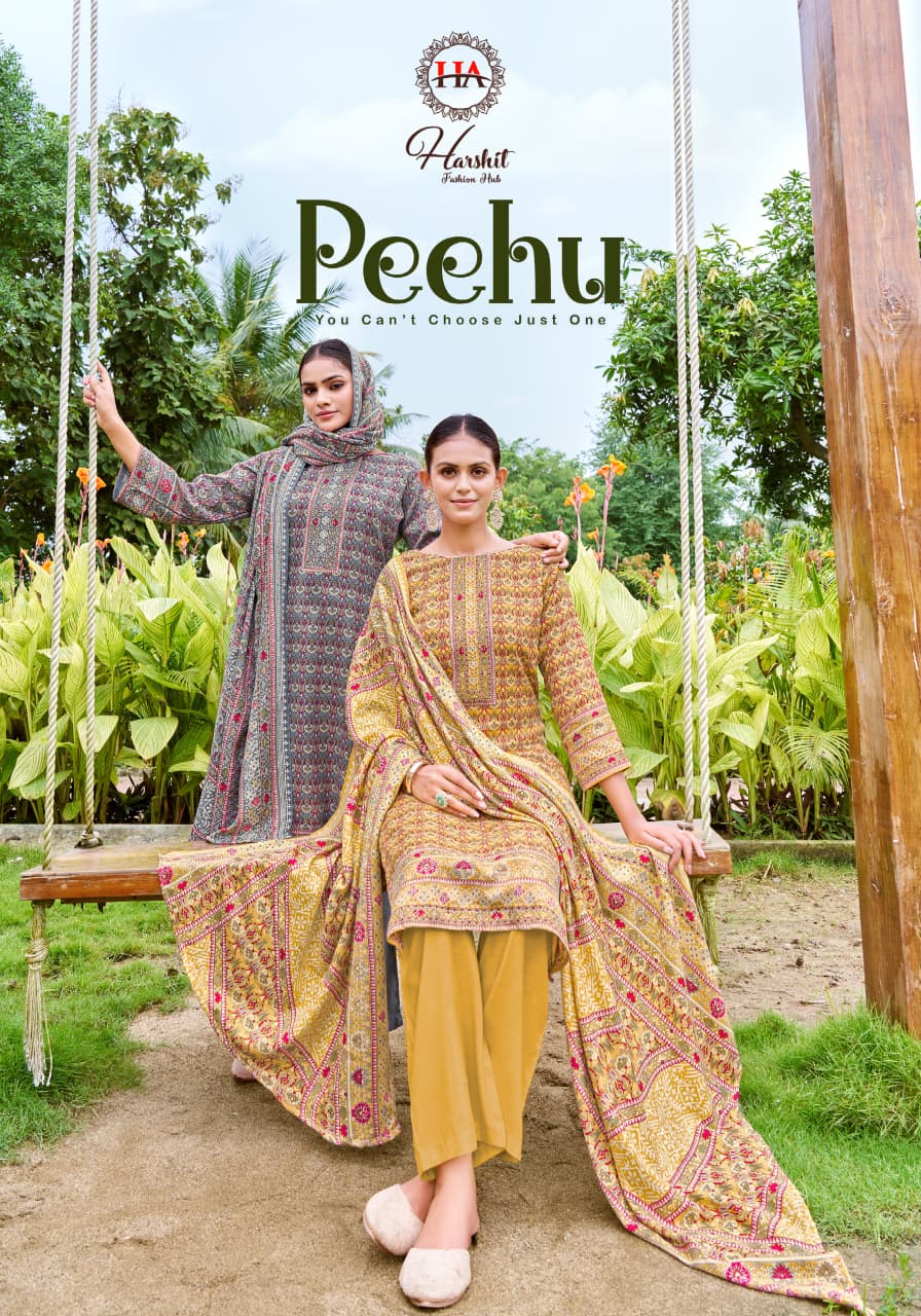 Peehu Harshit Fashion Pashmina Suits Wholesale Rate