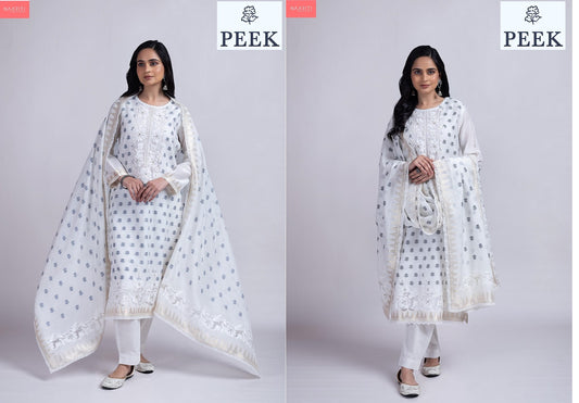 Peek Naariti Pure Cotton Pant Style Suits Exporter Ahmedabad