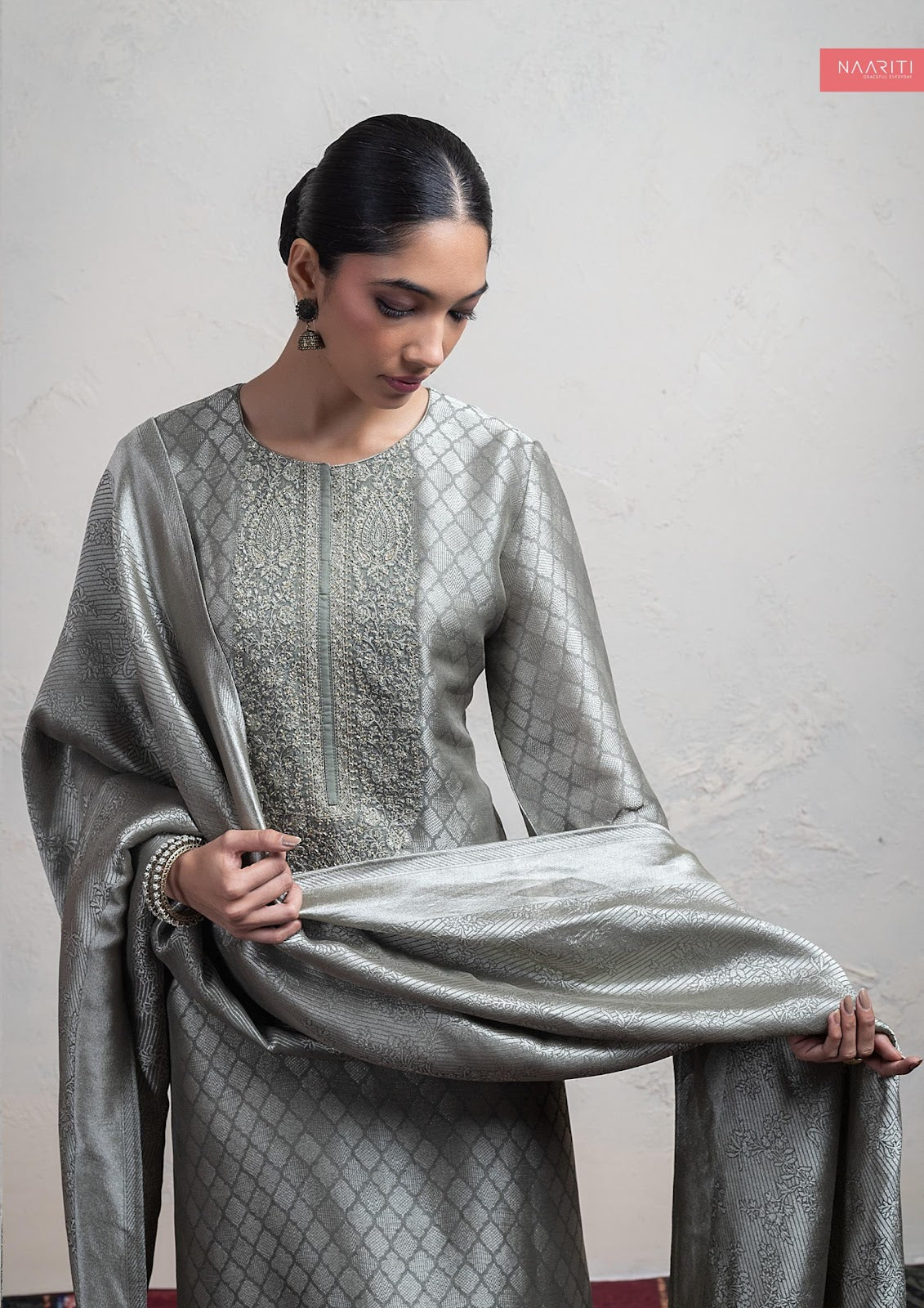 Peenal Naariti Tissue Silk Pant Style Suits Wholesaler India