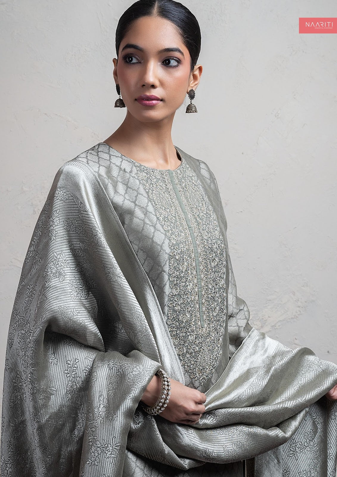 Peenal Naariti Tissue Silk Pant Style Suits Wholesaler India