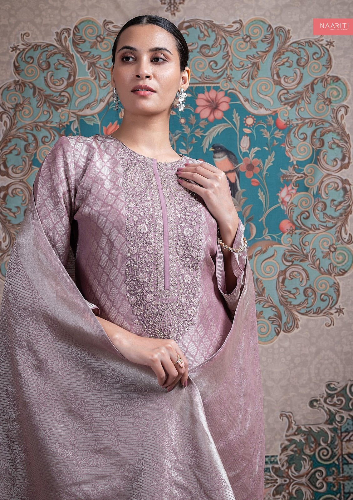 Peenal Naariti Tissue Silk Pant Style Suits Wholesaler India