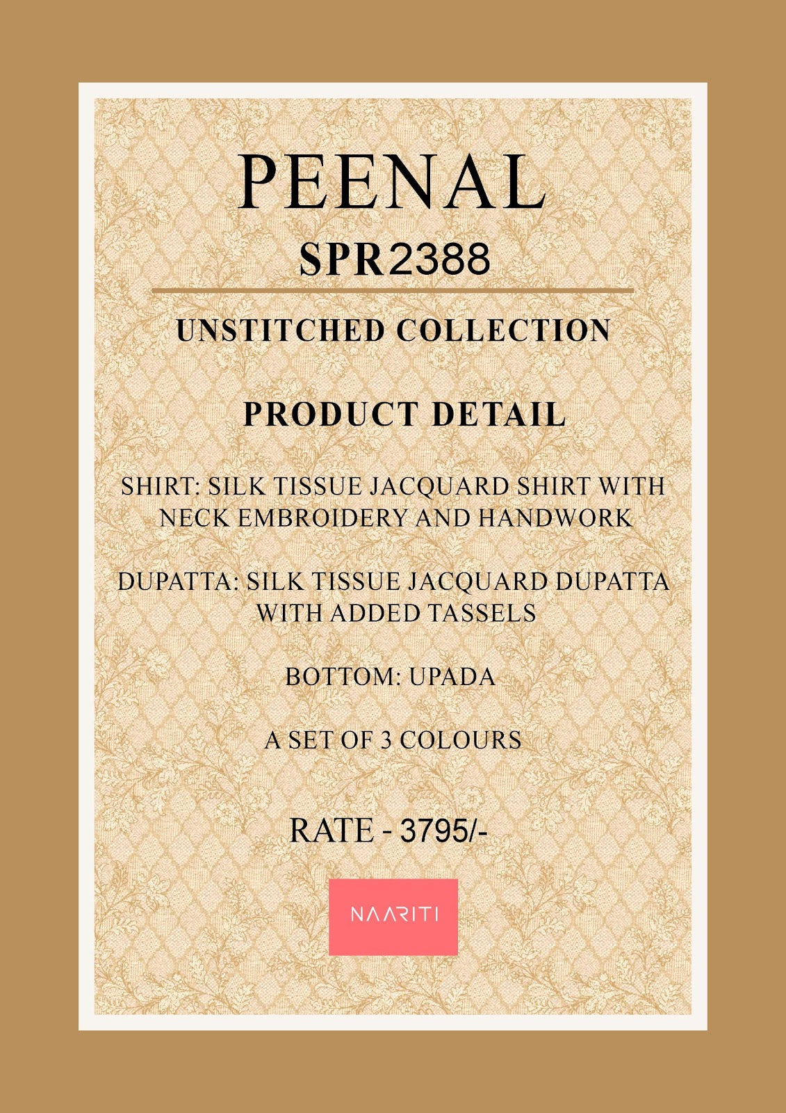 Peenal New Colours Naariti Silk Pant Style Suits Manufacturer Ahmedabad