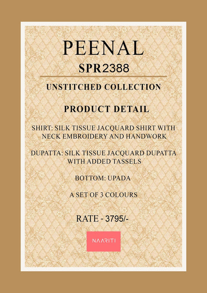 Peenal New Colours Naariti Silk Pant Style Suits Manufacturer Ahmedabad