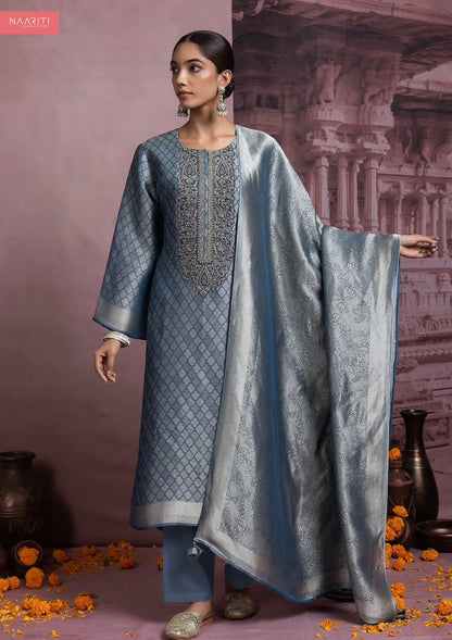 Peenal New Colours Naariti Silk Pant Style Suits Manufacturer Ahmedabad
