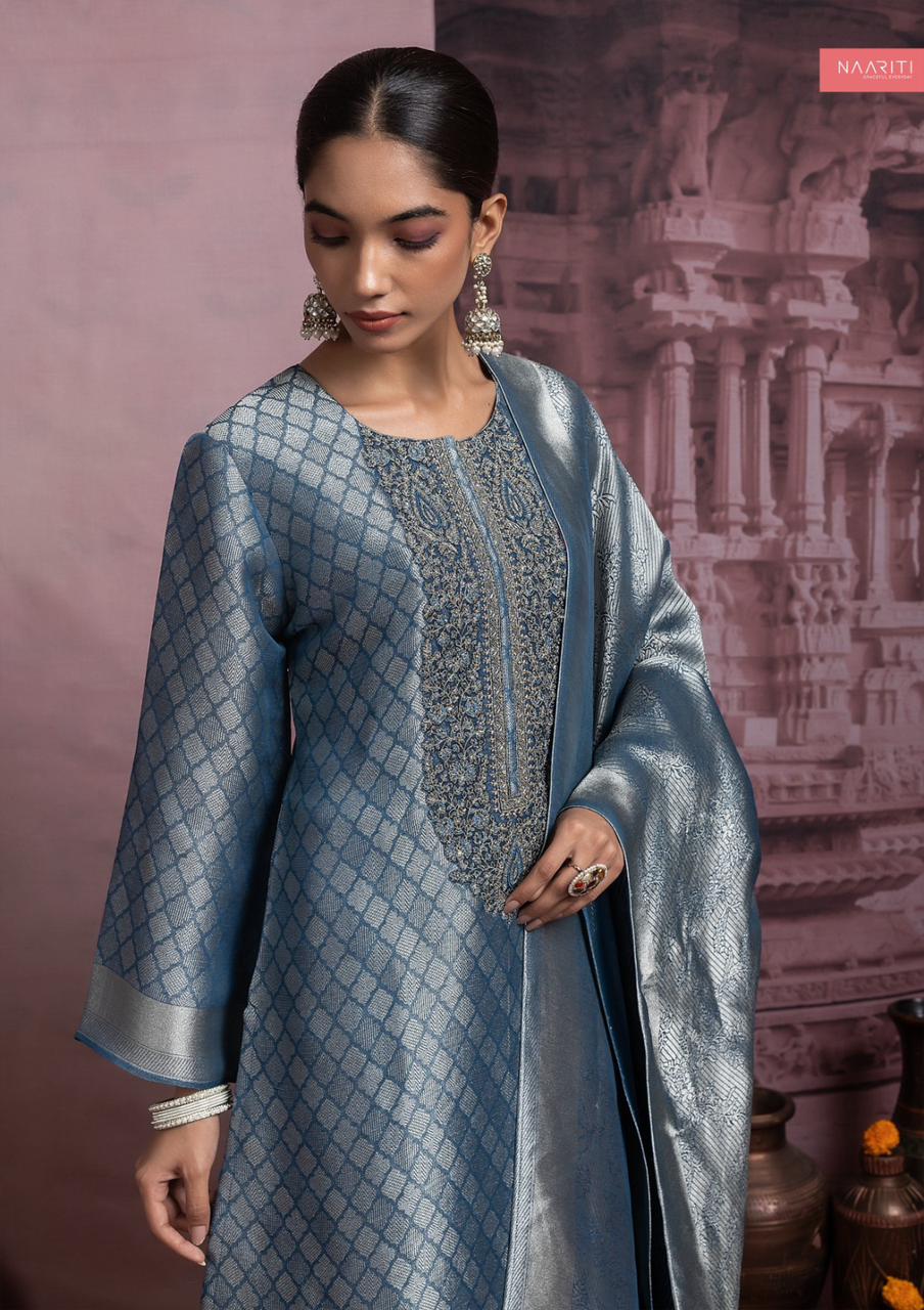 Peenal New Colours Naariti Silk Pant Style Suits Manufacturer Ahmedabad