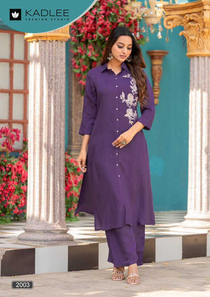 Pehchan Kadlee Rayon Co Ord Set Wholesale Rate