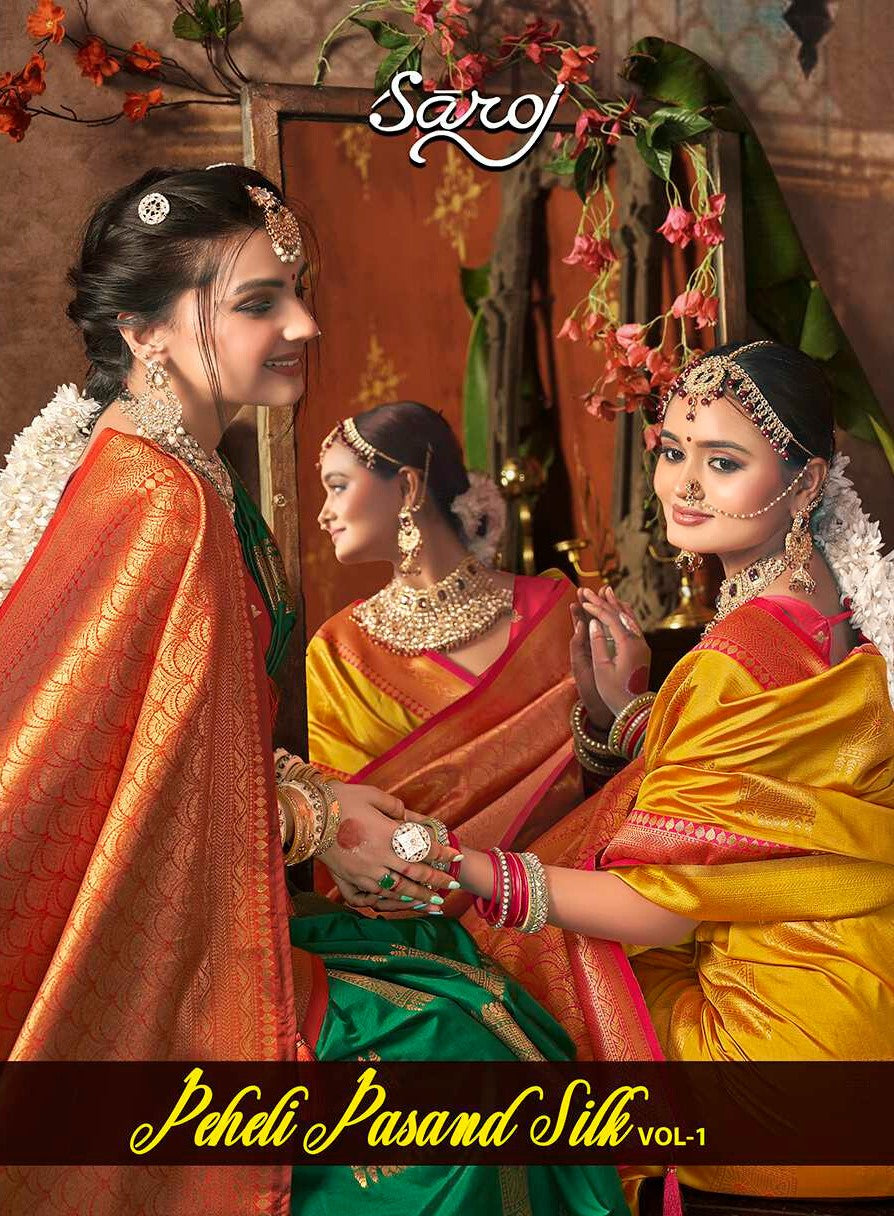 Peheli Pasand Silk Vol 1 Saroj Sarees Wholesaler India
