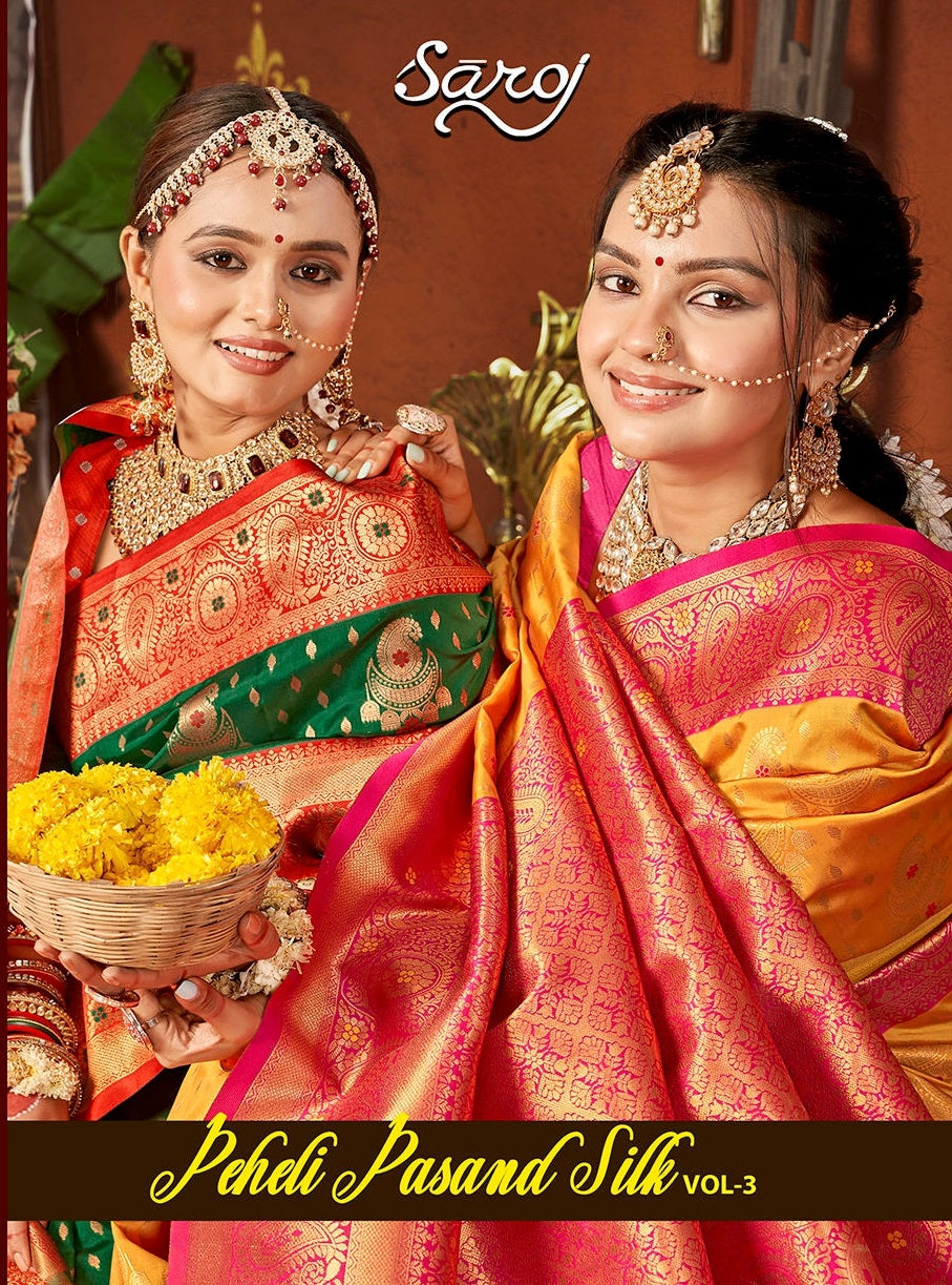 Peheli Pasand Silk Vol 3 Saroj Sarees Manufacturer Gujarat