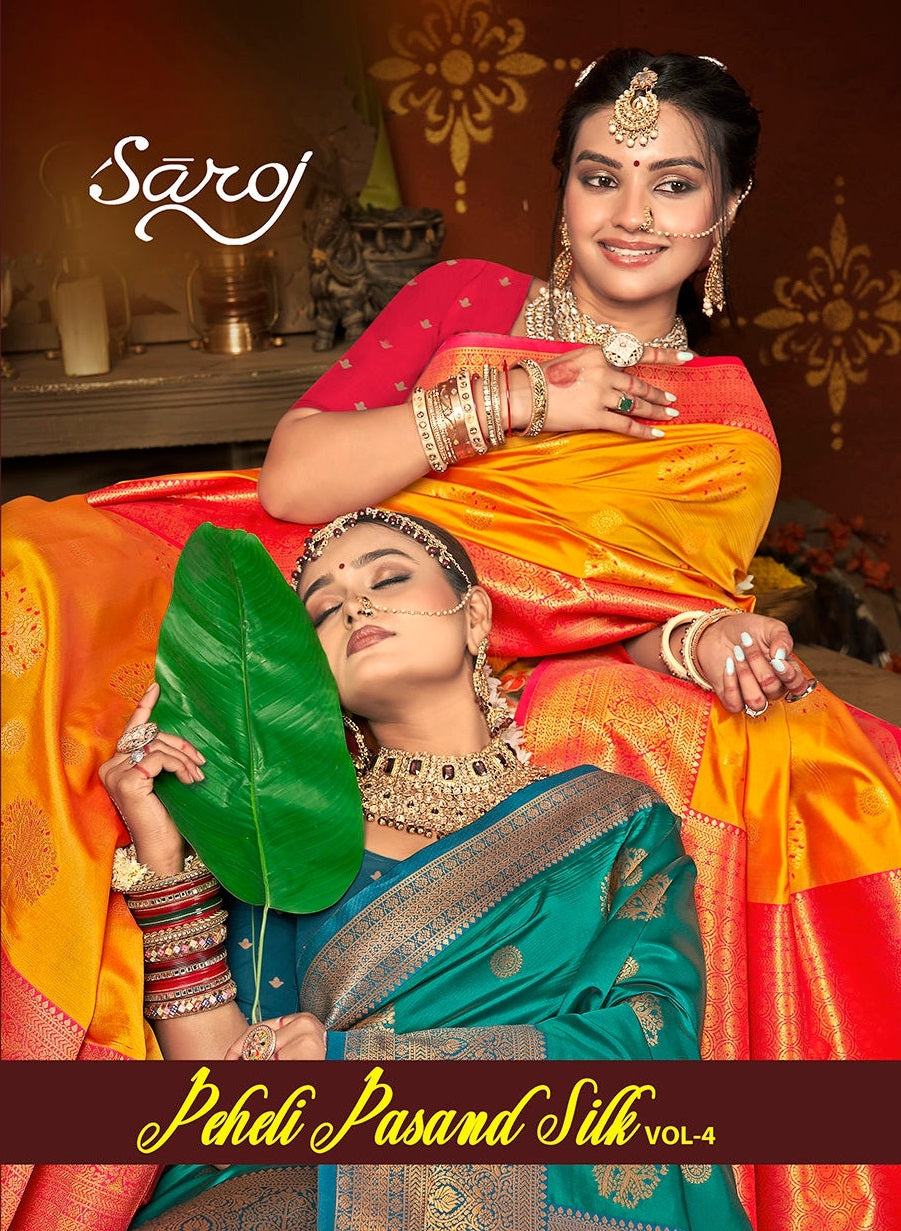 Peheli Pasand Silk Vol 4 Saroj Sarees Supplier Gujarat