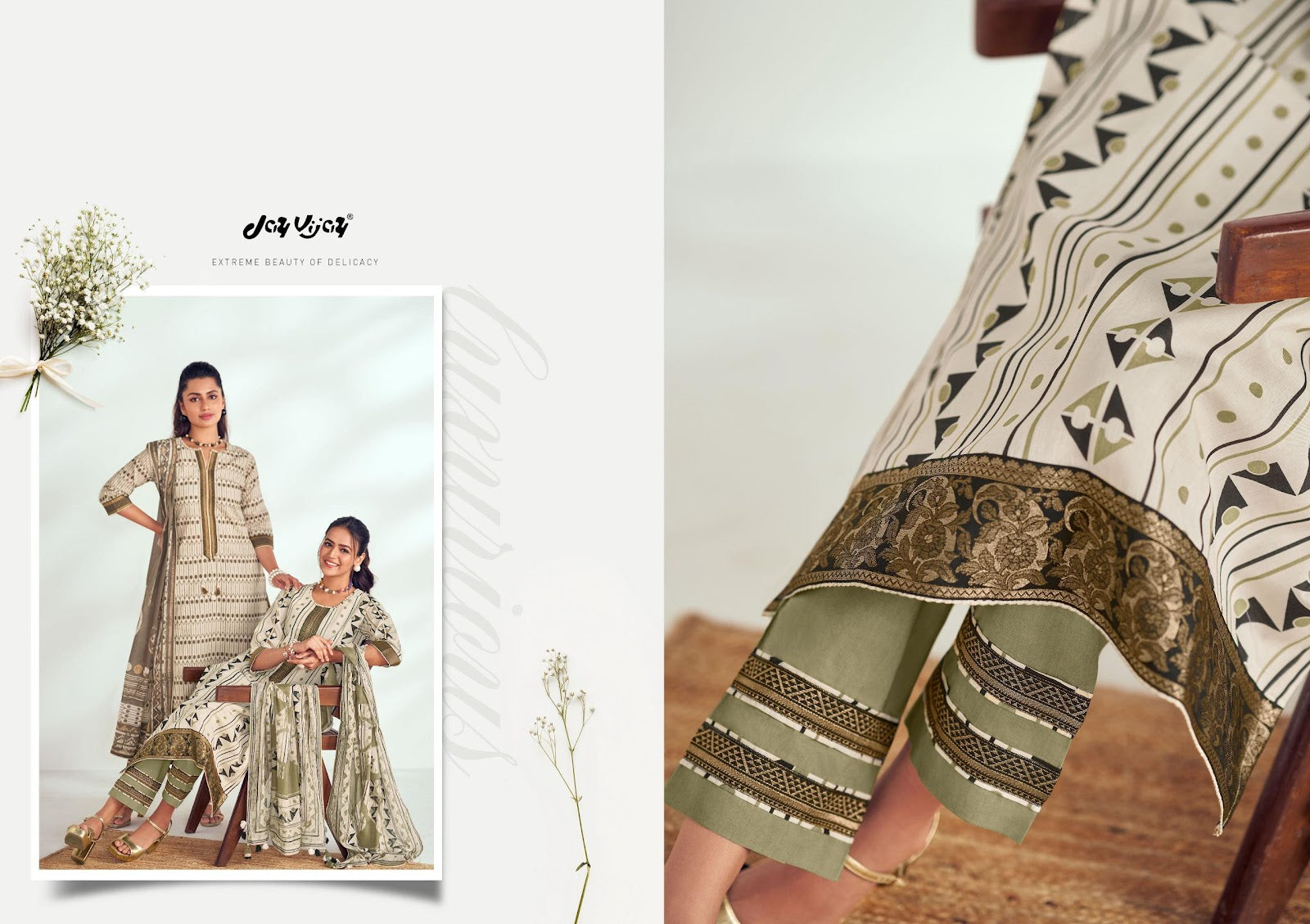 Pehnava Jay Vijay Moga Silk Pant Style Suits Manufacturer