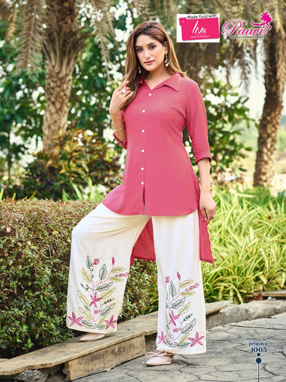 Pehnava Paavi Liva Rayon Co Ord Set Manufacturer India
