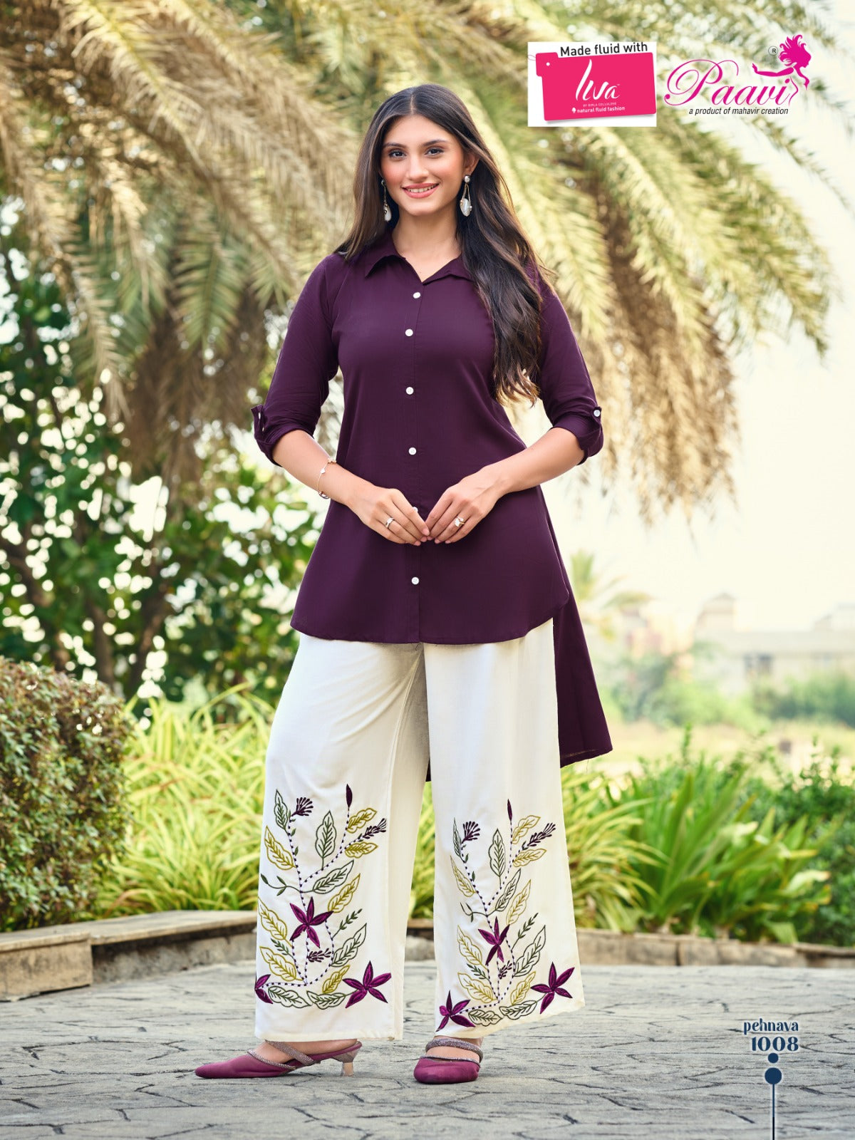 Pehnava Paavi Liva Rayon Co Ord Set Manufacturer India