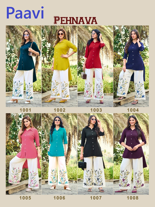 Pehnava Paavi Liva Rayon Co Ord Set Manufacturer India