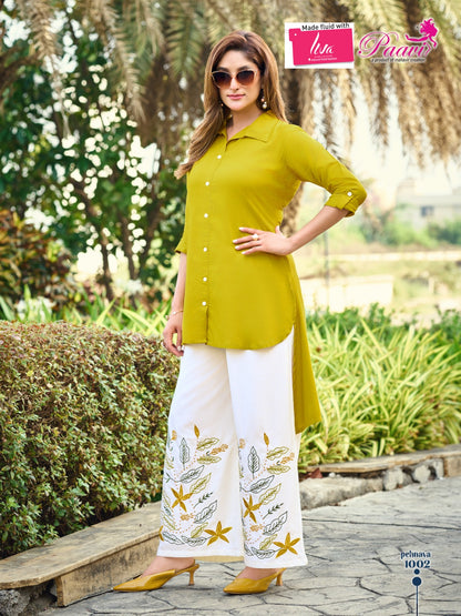 Pehnava Paavi Liva Rayon Co Ord Set Manufacturer India